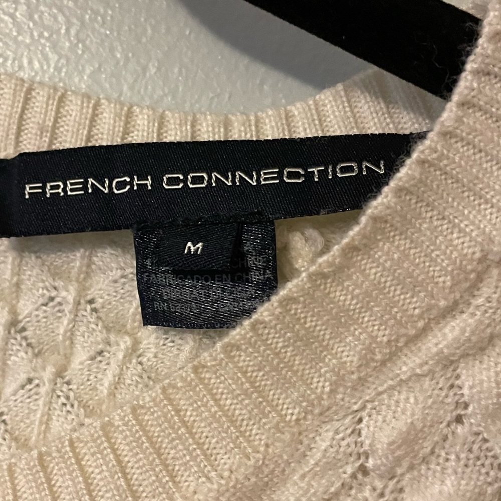 Cream textured light sweater